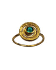 Gold & Emerald Planetary Ring