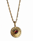 Gold Gemstone Orb Pendant