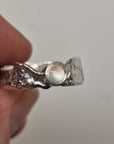 Mother of Pearl Thin Band Faerie Tale Ring