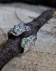 Amethyst & Peridot Mermaid Ring