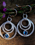 Blue Topaz Rays of Light Earrings - Ready to Wear