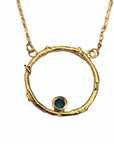 Ready to Wear Gold & Emerald Faerie Ring Pendant