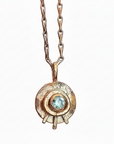 Gold & Gemstone Celestial Eye Pendant