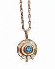 Gold & Gemstone Celestial Eye Pendant