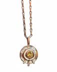 Gold & Gemstone Celestial Eye Pendant