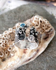 Blue Topaz/Aqua & CZ Adjustable Mermaid Ring