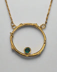 Ready to Wear Gold & Emerald Faerie Ring Pendant