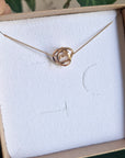 18ct Yellow Gold Plated Knot Pendant