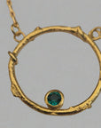 Ready to Wear Gold & Emerald Faerie Ring Pendant