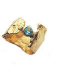Blue Topaz & Gold Faerie Tale Ring - Ready to Wear