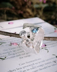 Blue Topaz & CZ Faerie Tale Ring