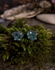 Ready to Wear Raw Blue Apatite Earrings