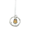 Halo Pendant in Citrine