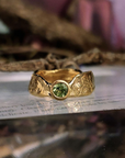 Gold & Peridot Thin Band Faerie Tale Ring