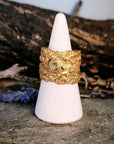 Gold That Place Beyond Wide Ring in Peridot