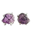 Raw Amethyst Earrings