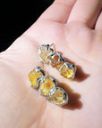 Triple Solar Fire Earrings