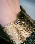 Amethyst Warrioress Shield Cuff