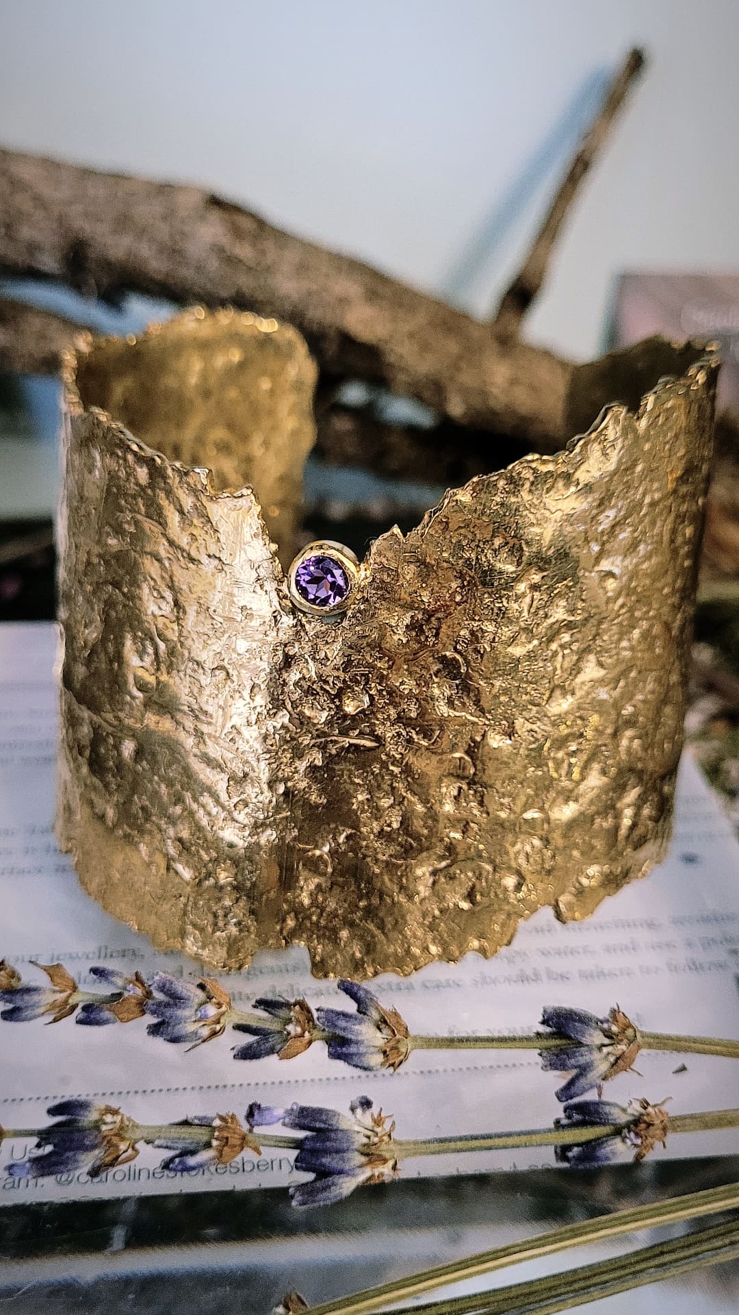 Amethyst Warrioress Cuff featured in Irish Singer Tolu Makay Music Video 'My Eyes are Open'