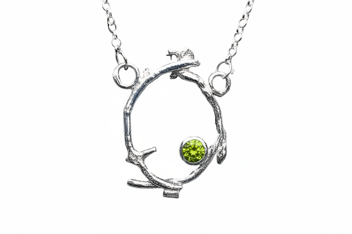Peridot Faeire Crown Pendant