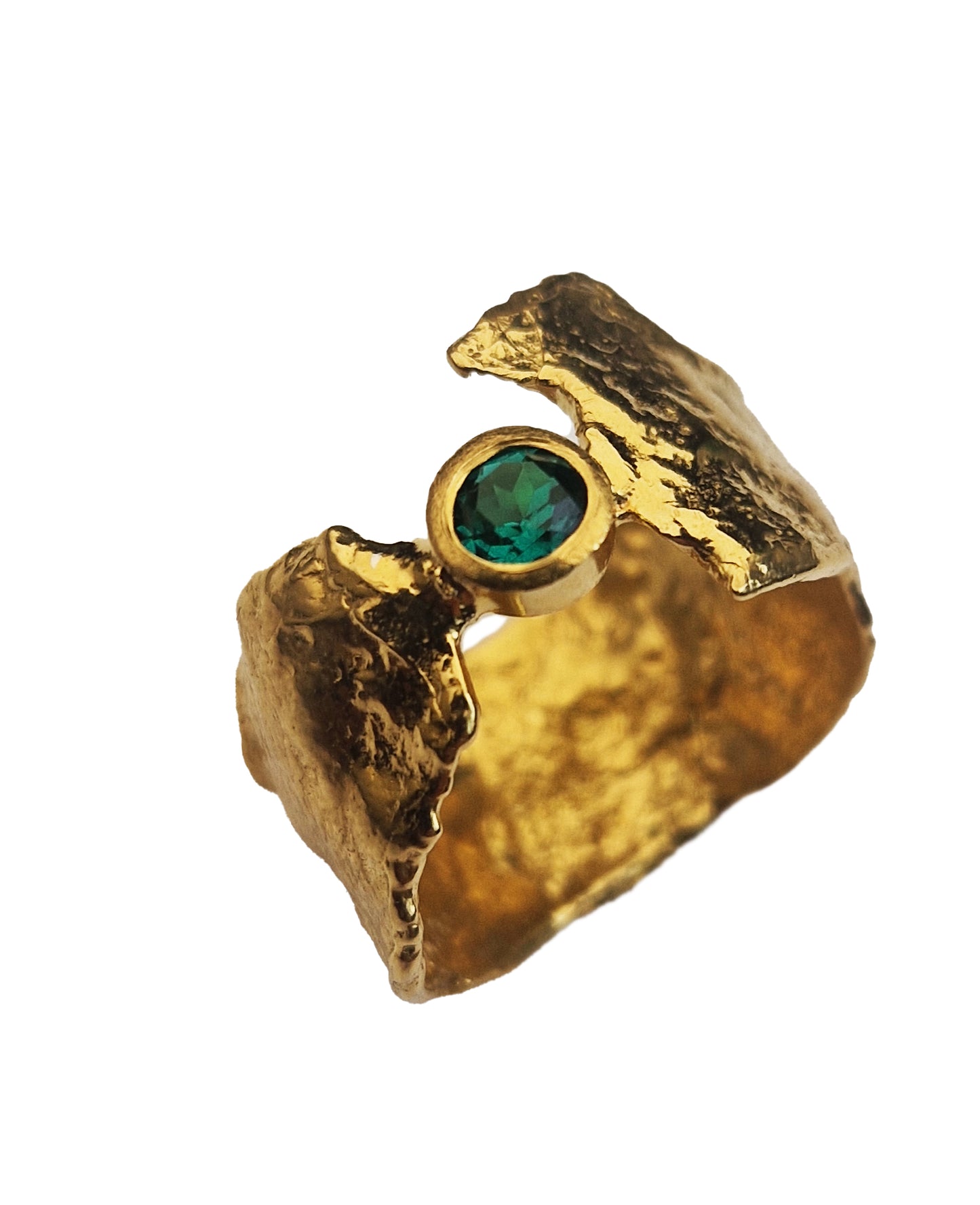 Emerald & Gold Faerie Tale Ring