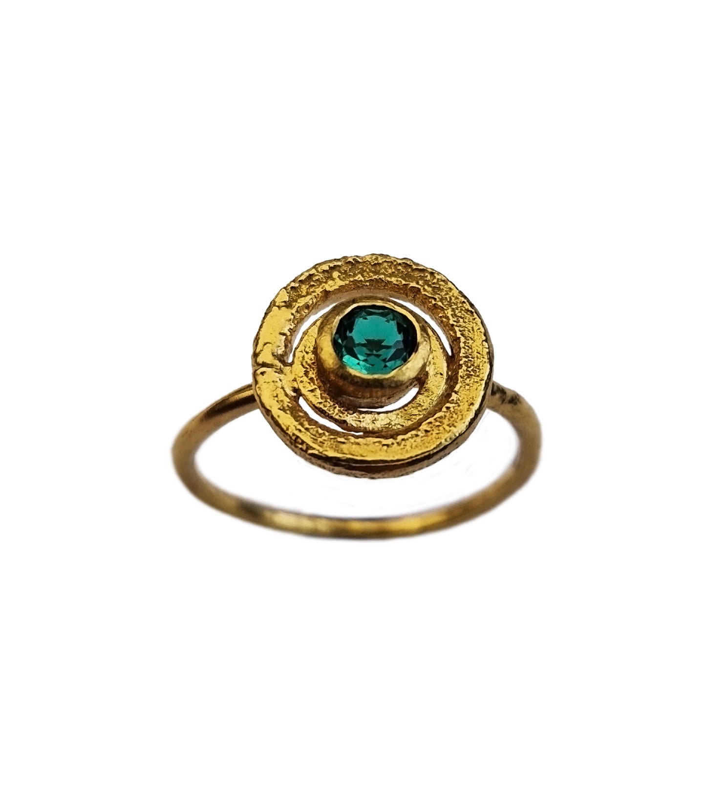 Gold & Emerald Planetary Ring