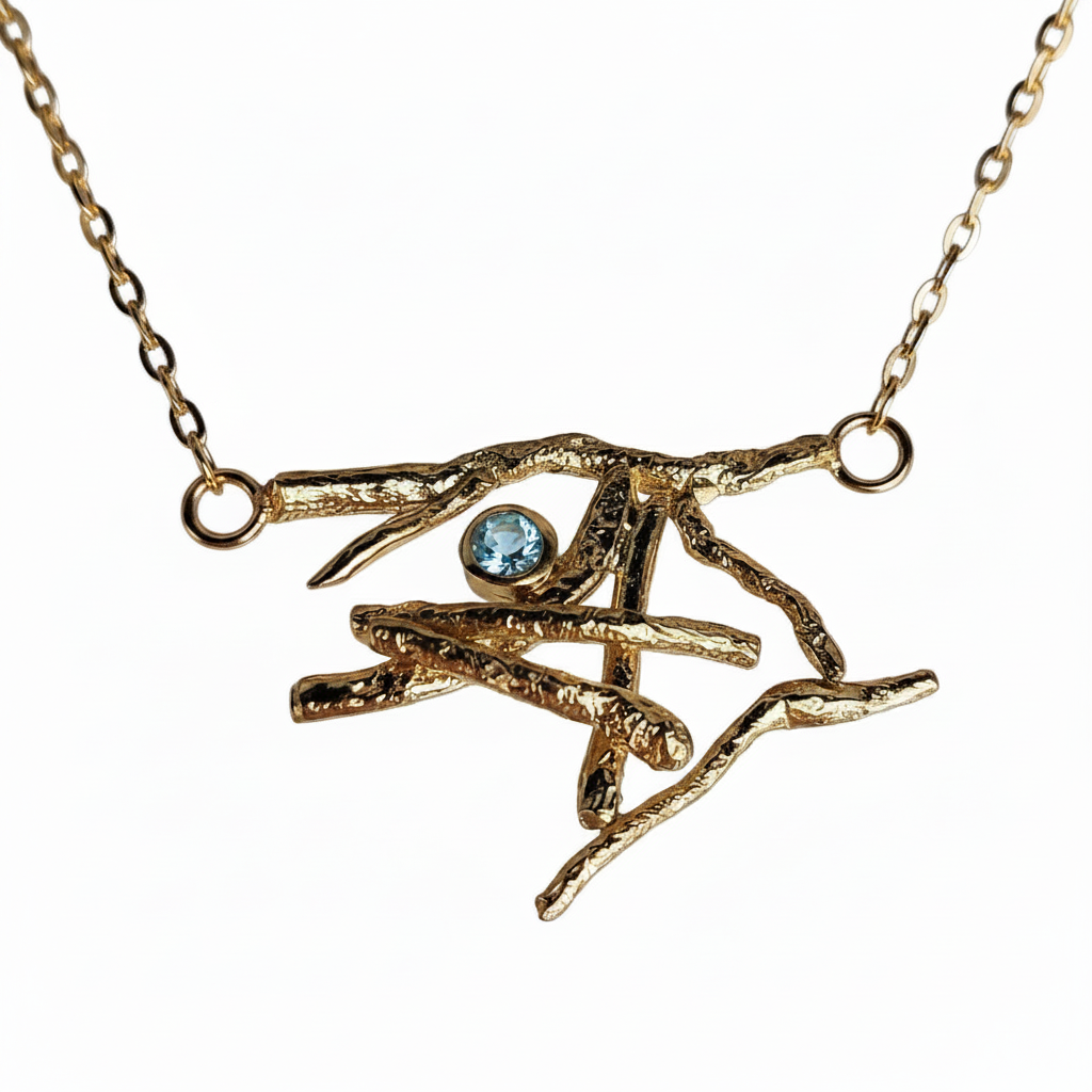Gold &amp; Gemstone Faerie Tale Pendant