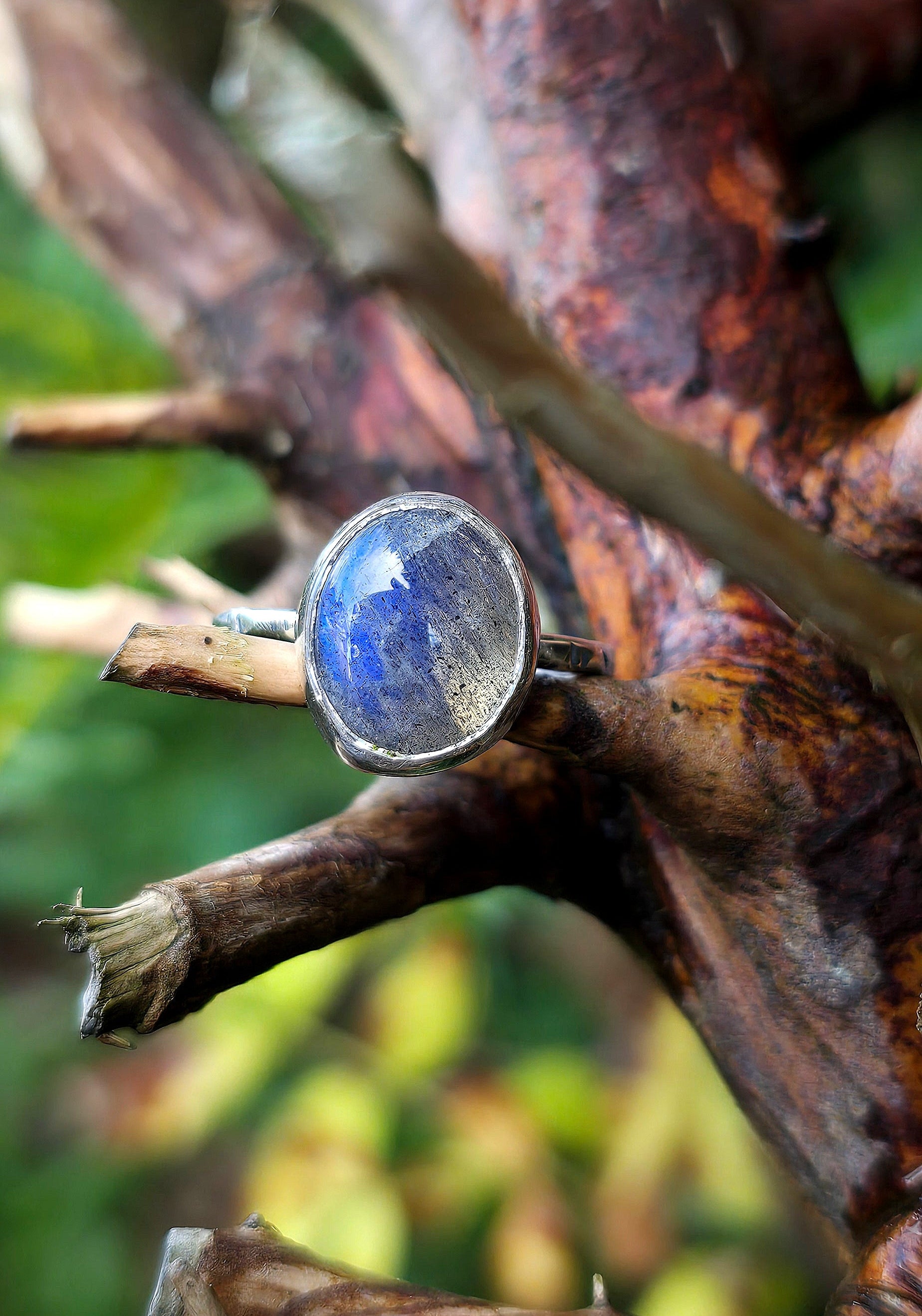 Labradorite Gemstone Ring handmade by Caroline StokesberryLee in  Belfast