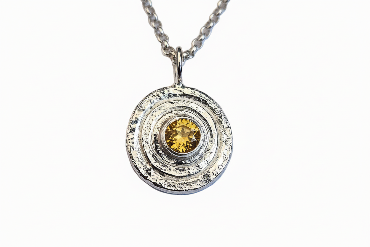 Gemstone Orb Pendant