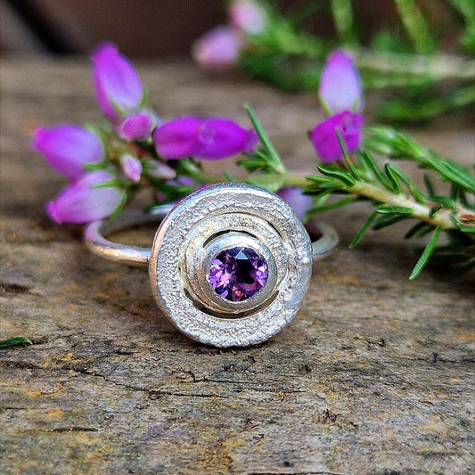 Amethyst Planetary Ring (Ready to Wear)