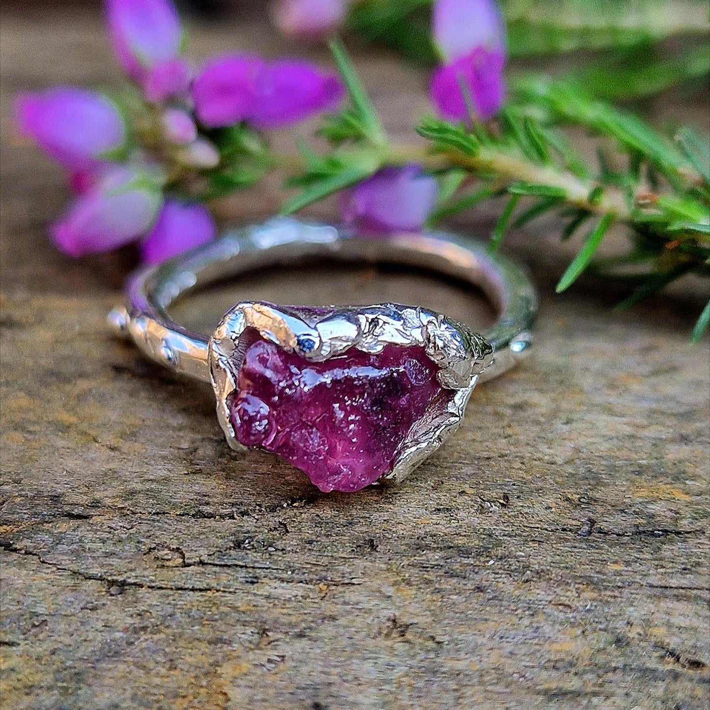 Solitary Ruby Goddess Ring (C) - Ready to Wear