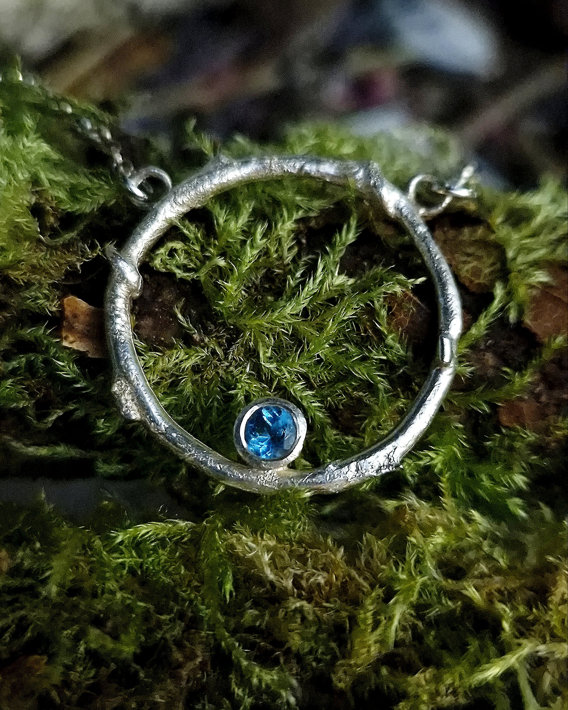 Ready to Wear Blue Topaz Faerie Ring Pendant