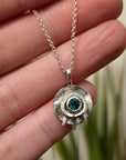 Irish Emerald  Celestial Eye Pendant