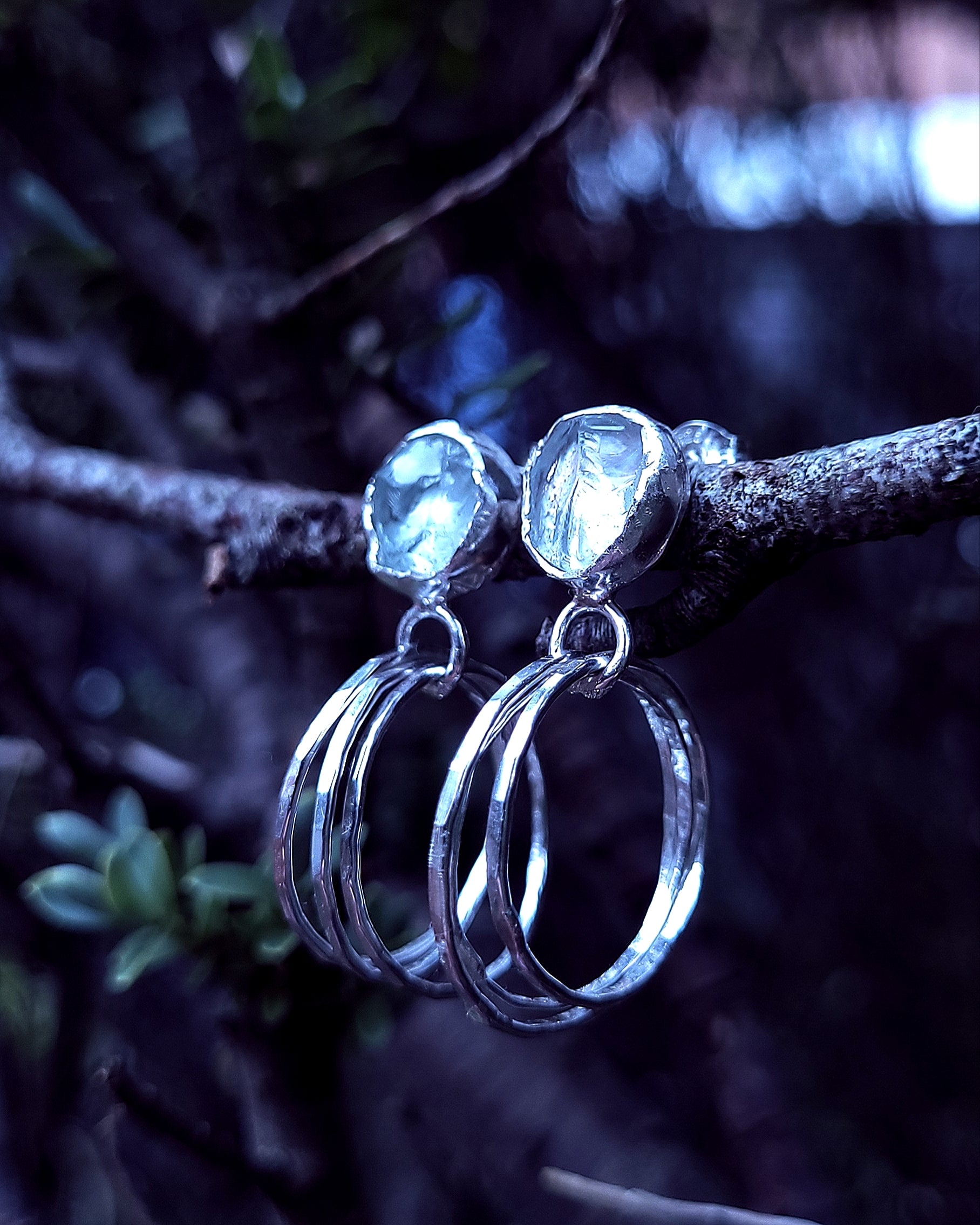 Goddess of the Water Hoop Earrings