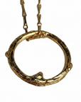 Gold Faerie Thorn Pendant