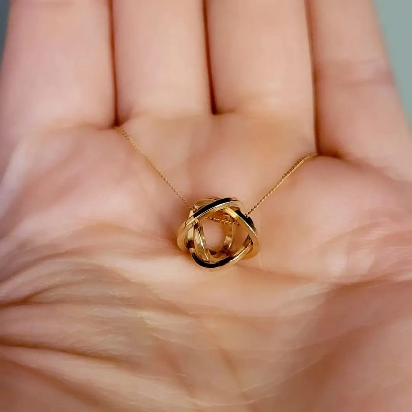 Yellow Gold Knot Pendant