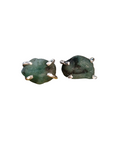 Raw Emerald Earrings