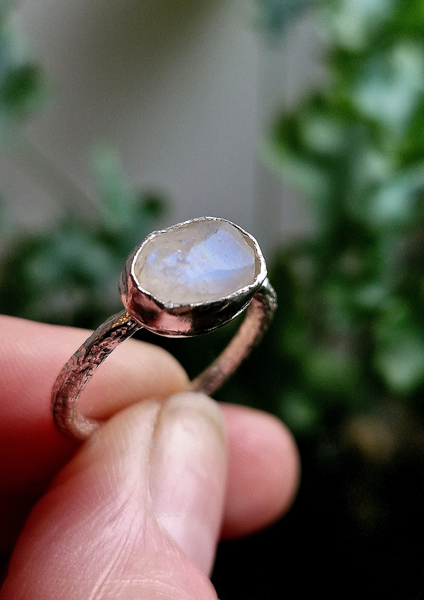 OOAK Raw Moonstone Ring