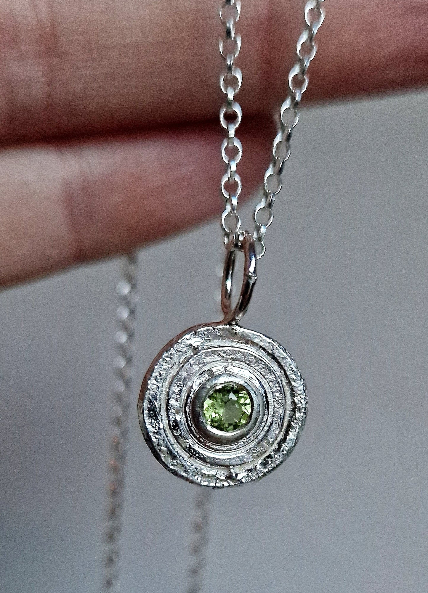 Ready to Wear Peridot Orb Pendant