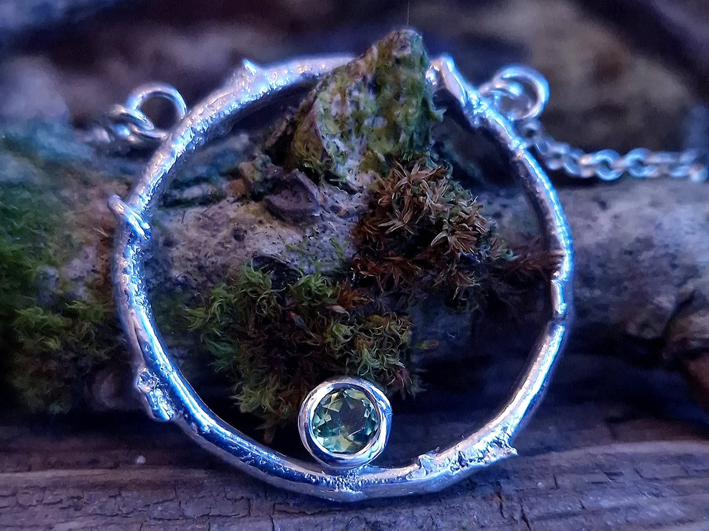 Ready to Wear Peridot Faerie Ring Pendant