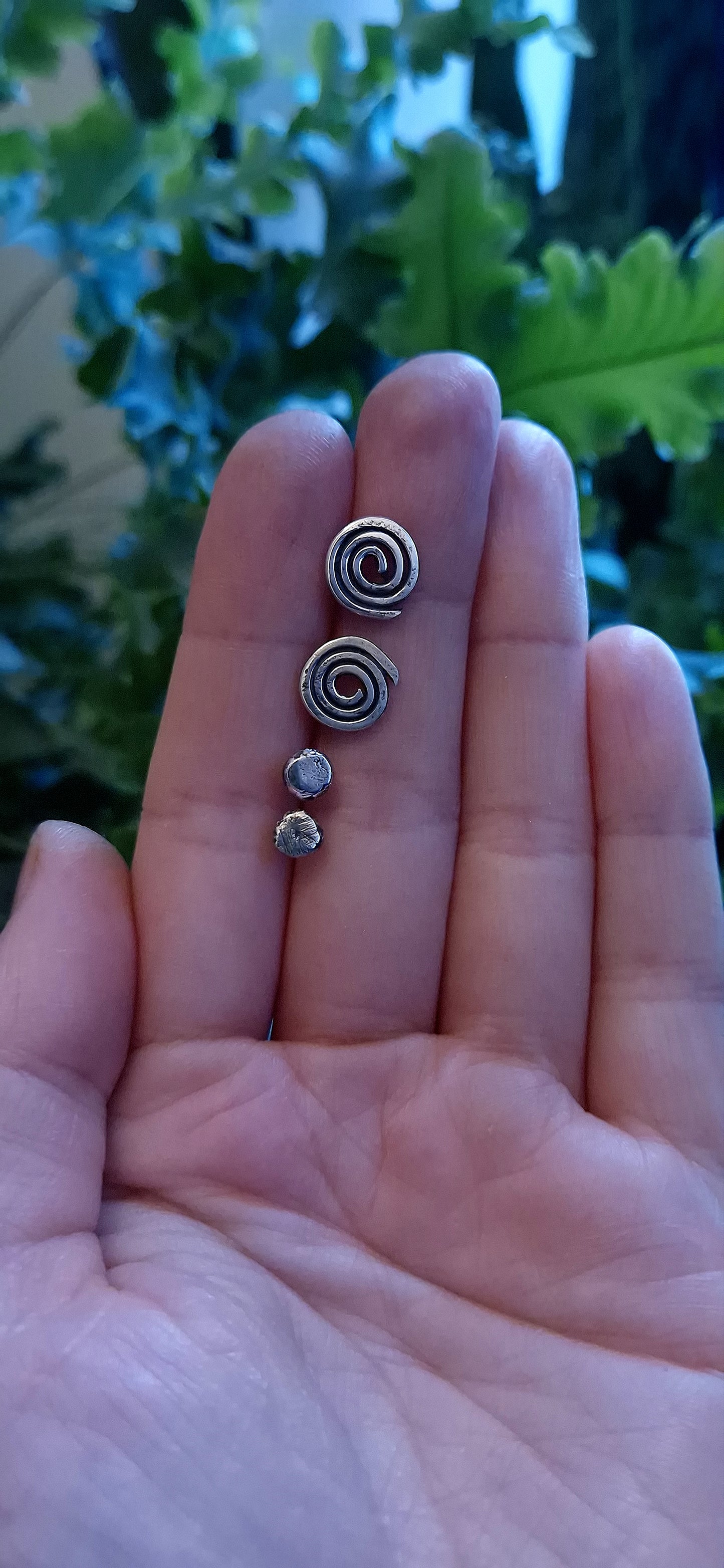 Primitive Spiral Earrings
