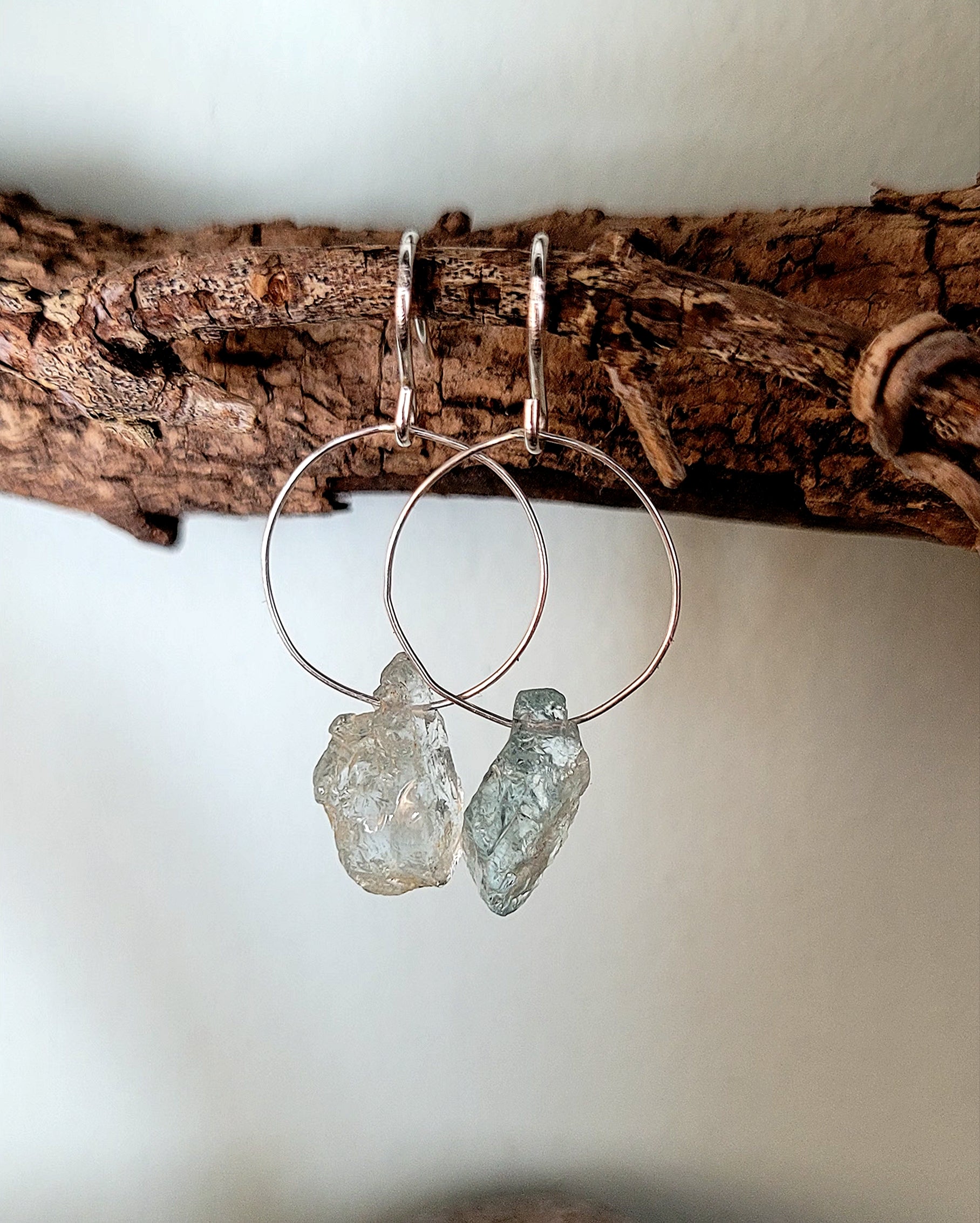 Iris Earrings - Aquamarine – Amelia Lawrence Jewelry