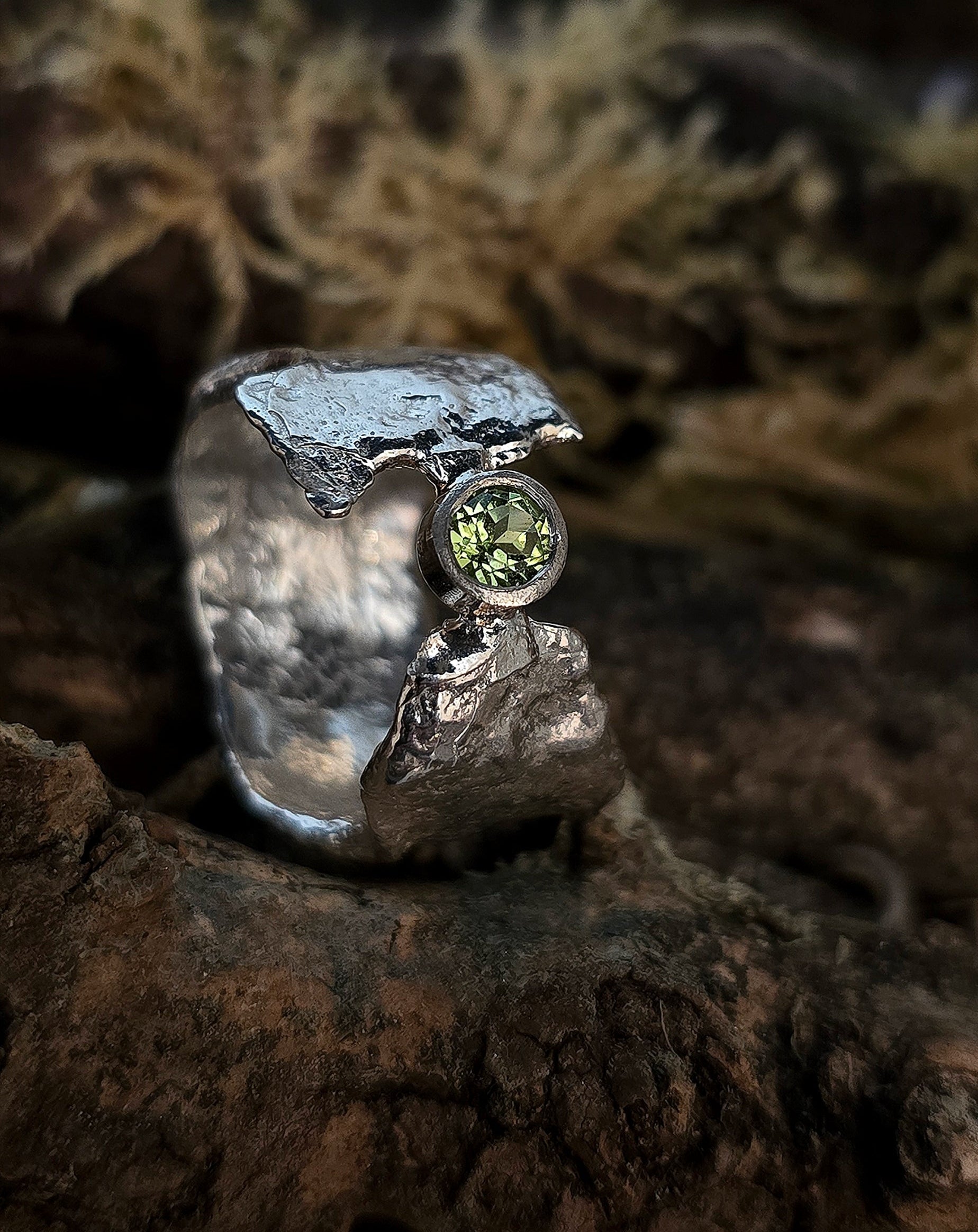 Peridot Faerie Tale ring bohemian irish design