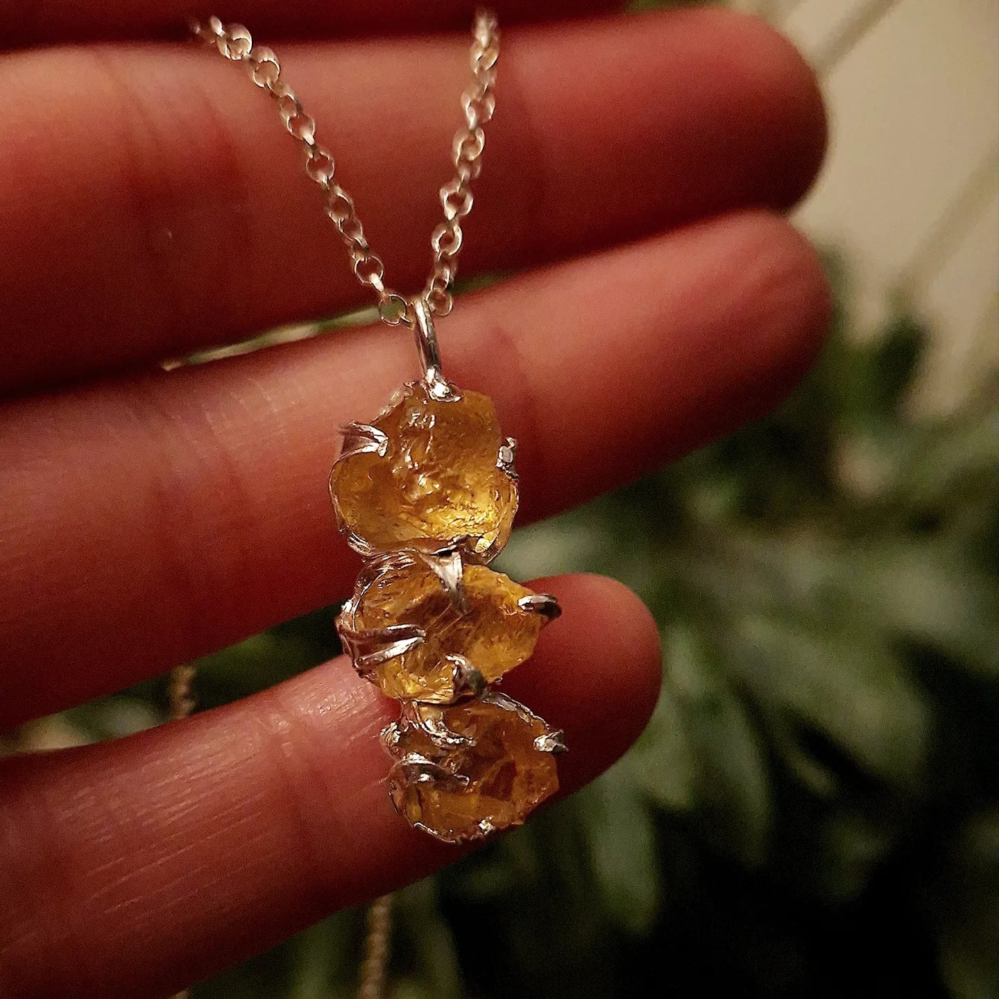 Ready to Wear Vertical Solar Fire Pendant