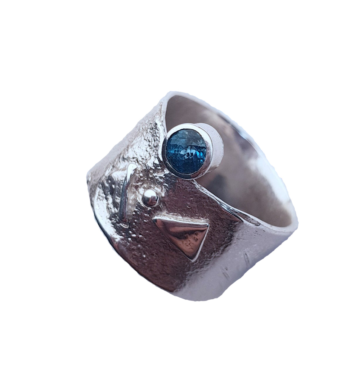 Blue Topaz Guardian Ring