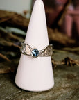 Blue Topaz Thin Band Faerie Tale Ring