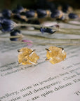 Raw Citrine Earrings