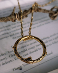 Gold Faerie Thorn Pendant