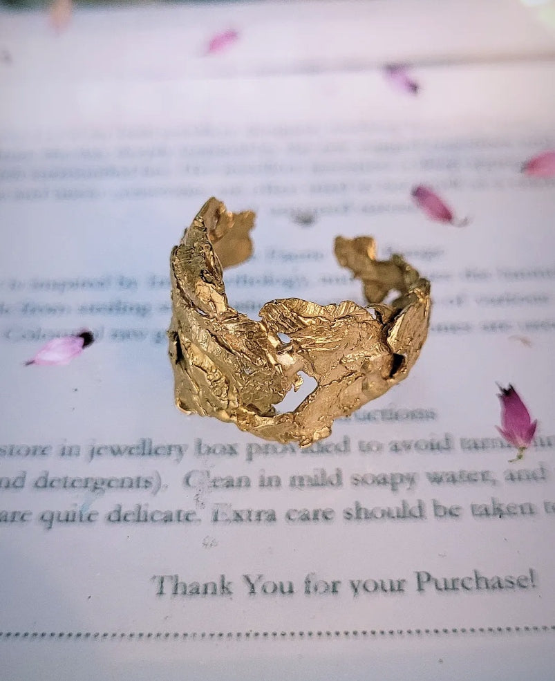 Gold Goddess of the Sea Ring