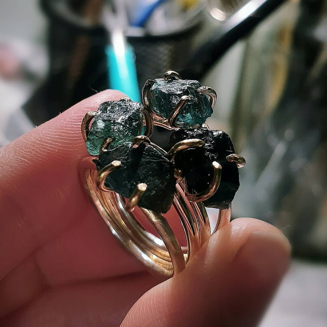 Green sale apatite ring